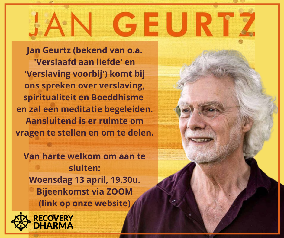 Jan Geurtz spreekt bij Recovery Dharma NL