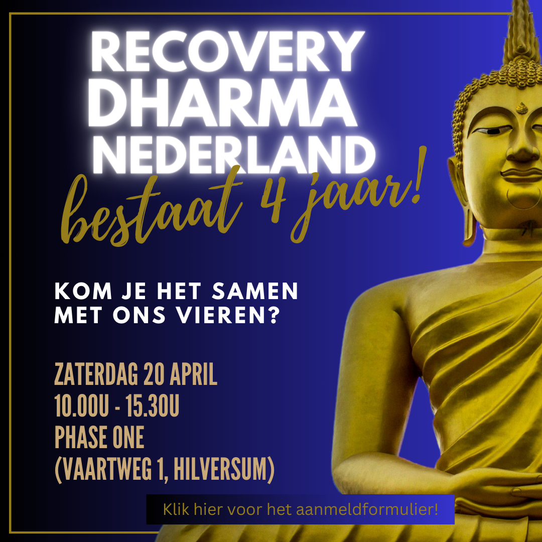 Verjaardagsviering 4-jarig bestaan Recovery Dharma Nederland